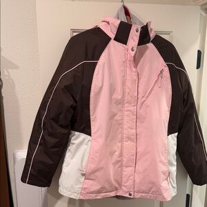 Athletic Works Pink and Brown Snow Jacket